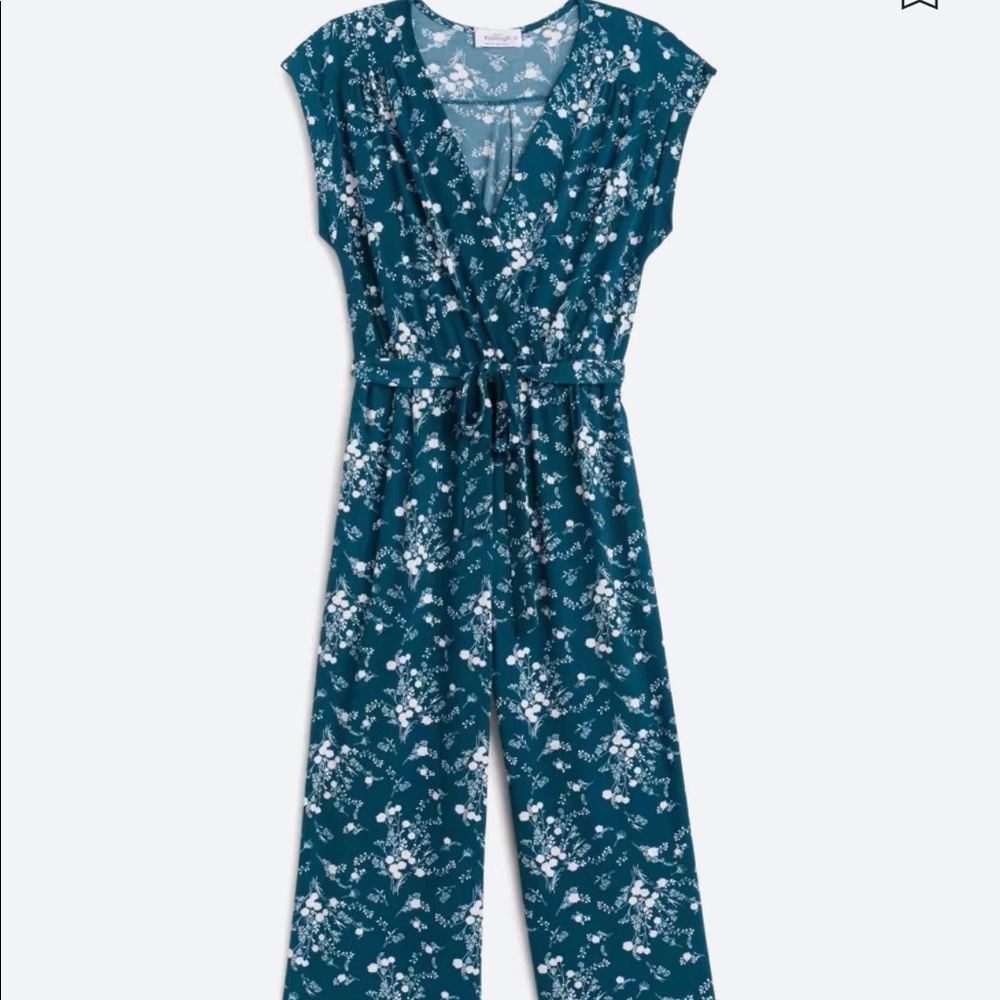 Kaileigh Danny Knit Jumpsuit Teal green - SP